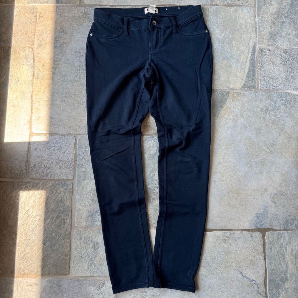 Y2K Mudd Soft Stretch Pants Size 3 Navy Ponte Lounge Streetwear
